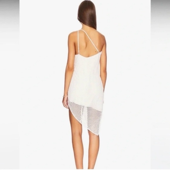 Amanda Uprichard White Asymmetrical Sheath Dress - Picture 3 of 8